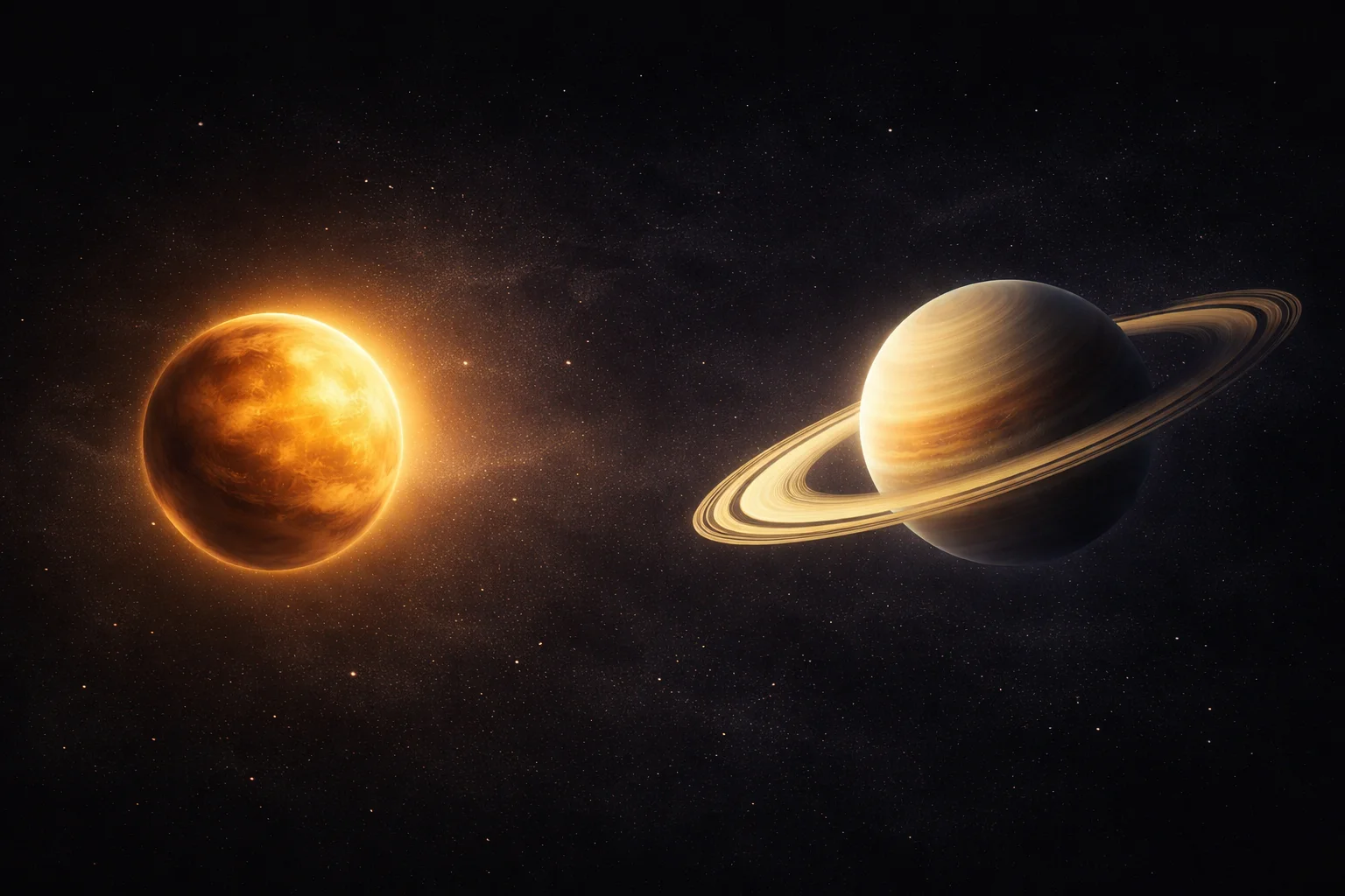 Сатурн и Венера в синастрии